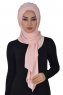 Tamara - Gammelrosa Praktisk Bumull Hijab