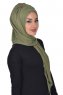 Tamara - Khaki Praktisk Bumull Hijab