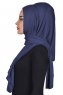 Tamara - Marinblå Praktisk Bumull Hijab