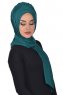 Tamara - Mörkgrön Praktisk Bumull Hijab