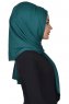 Tamara - Mörkgrön Praktisk Bumull Hijab