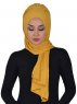 Tamara - Senapsgul Praktisk Bumull Hijab