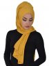 Tamara - Senapsgul Praktisk Bumull Hijab