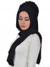 Tamara - Svart Praktisk Bumull Hijab