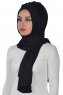 Tamara - Svart Praktisk Bumull Hijab