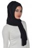 Tamara - Svart Praktisk Bumull Hijab