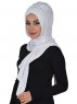 Tamara - Vit Praktisk Bumull Hijab