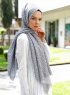 Tharaa - Grå Mönstrad Hijab - Sal Evi