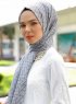 Tharaa - Grå Mönstrad Hijab - Sal Evi