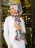 Amapola - Bordeaux Mönstrad Hijab - Sal Evi