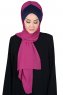 Vera - Marinblå & Fuchsia Praktisk Chiffon Hijab
