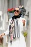 Vezna - Svart Mönstrad Hijab - Sal Evi