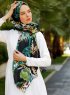 Yamileth - Grön Mönstrad Hijab - Sal Evi
