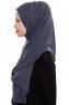 Yara - Antracit Praktisk One Piece Crepe Hijab