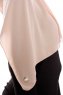 Yara - Beige Praktisk One Piece Crepe Hijab