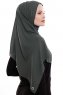 Yara - Khaki Praktisk One Piece Crepe Hijab