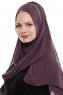 Yara - Lila Praktisk One Piece Crepe Hijab