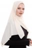 Yara - Ljus Beige Praktisk One Piece Crepe Hijab