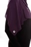 Yara - Mörklila Praktisk One Piece Crepe Hijab