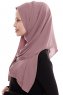 Yara - Rose Pink Praktisk One Piece Crepe Hijab