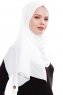 Yara - Vit Praktisk One Piece Crepe Hijab