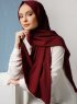 Zahra Bordeaux Crepe Hijab Mirach 110026a