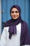Zahra - Plommon Crepe Hijab - Mirach