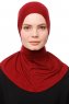 Zeliha - Bordeaux Praktisk Viskos Hijab