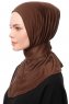 Zeliha - Brun Praktisk Viskos Hijab