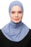 Zeliha - Indigo Praktisk Viskos Hijab