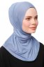 Zeliha - Indigo Praktisk Viskos Hijab