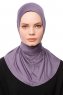 Zeliha - Lila Praktisk Viskos Hijab