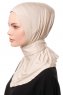 Zeliha - Ljus Taupe Praktisk Viskos Hijab