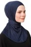 Zeliha - Marinblå Praktisk Viskos Hijab