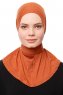 Zeliha - Tegelröd Praktisk Viskos Hijab