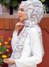 Zuleika - Brun Mönstrad Hijab - Sal Evi