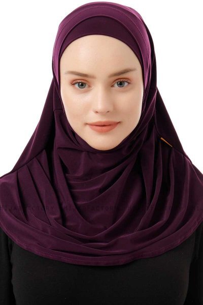 Esma - Plommon Amira Hijab - Firdevs