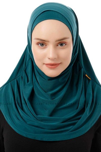 Esma - Mörkgrön Amira Hijab - Firdevs
