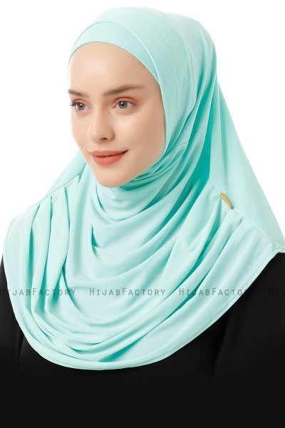 Esma - Ljusgrön Amira Hijab - Firdevs