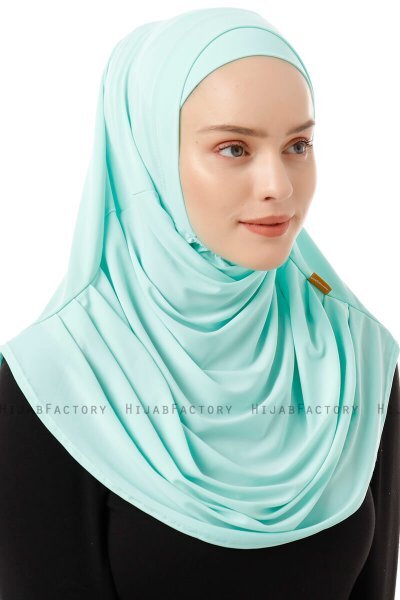 Esma - Ljusgrön Amira Hijab - Firdevs
