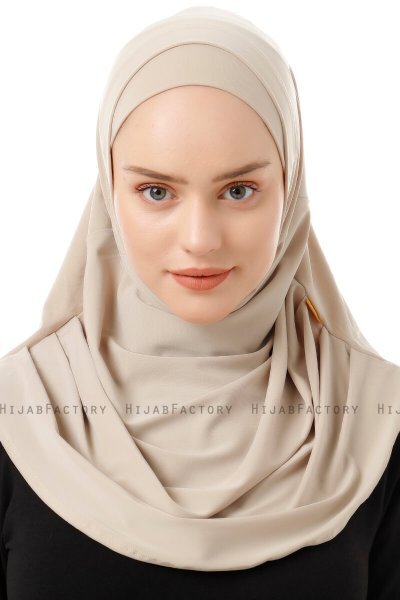 Esma - Ljus Beige Amira Hijab - Firdevs