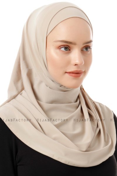 Esma - Ljus Beige Amira Hijab - Firdevs