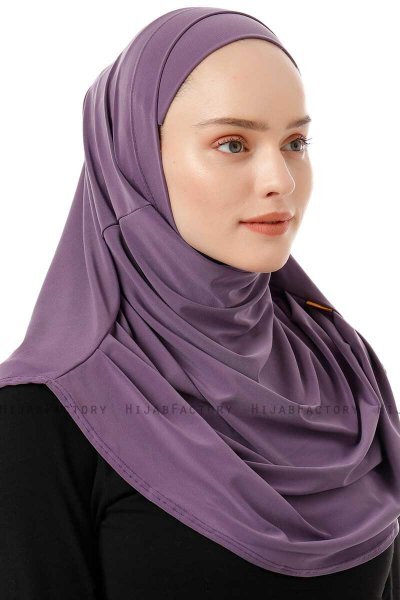 Esma - Mörklila Amira Hijab - Firdevs
