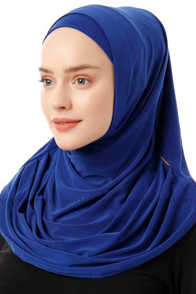 Esma - Blå Amira Hijab - Firdevs