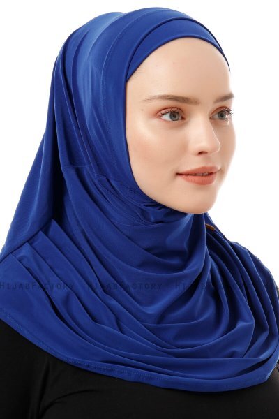 Esma - Blå Amira Hijab - Firdevs