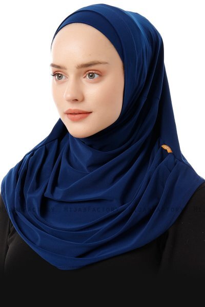 Esma - Ljus Marinblå Amira Hijab - Firdevs
