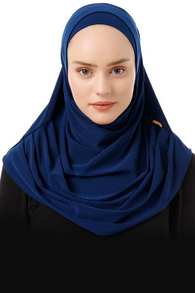 Esma - Ljus Marinblå Amira Hijab - Firdevs