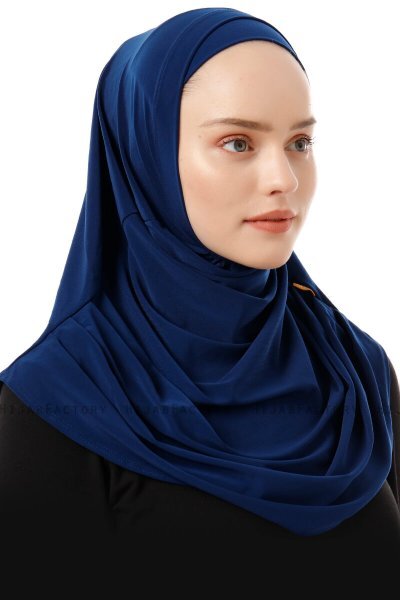 Esma - Ljus Marinblå Amira Hijab - Firdevs