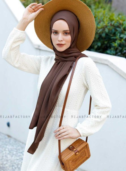 Emira - Mörkbrun Hijab - Sal Evi