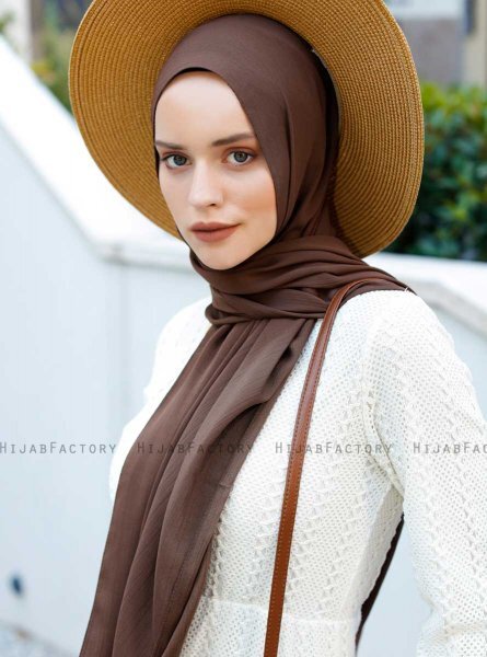 Emira - Mörkbrun Hijab - Sal Evi